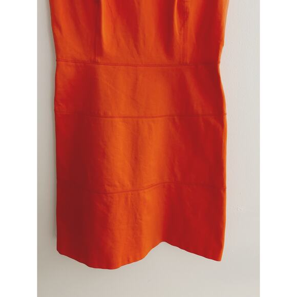 Tory Burch Orange Dress with Contrast Piping Style 18142400 - Picture 2 of 7